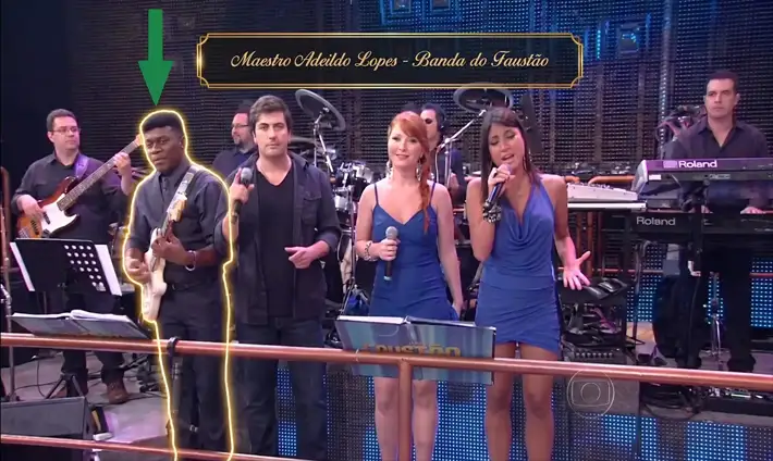 Maestro Adeildo Lopes tocando na Banda do Faustão, TV Globo  professor do curso de violão online